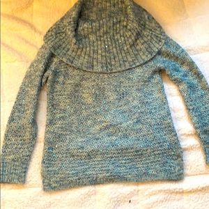 Sparkling Knit Cowl Neck Sweater